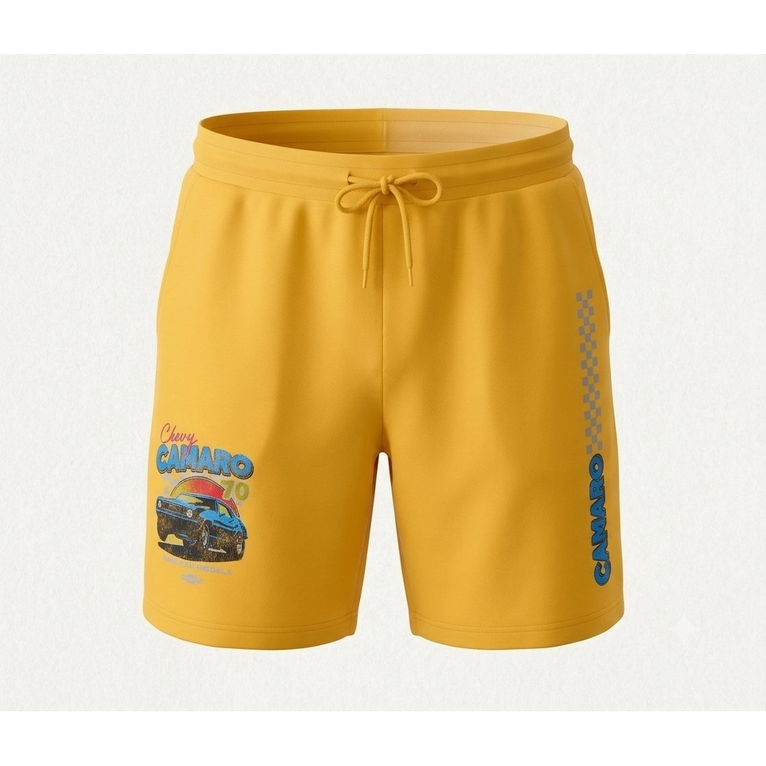 General Motors Men's Yellow Chevy Camaro Sweat Shorts. Nwt. Size 3xl